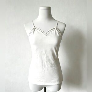 Express Sweetheart Spaghetti Straps Camisole Top, White, Women’s Cami Top